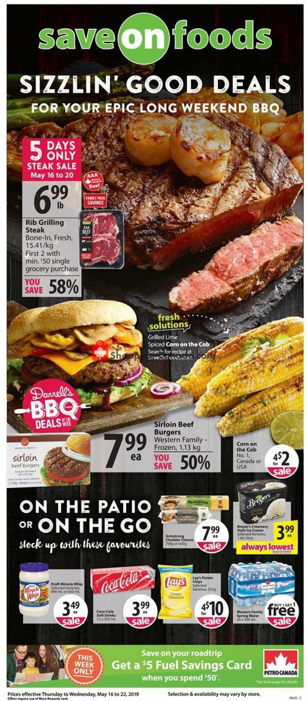 Save On Foods flyer from Thursday May 16, 2019 to Wednesday May 22, 2019 - page 1