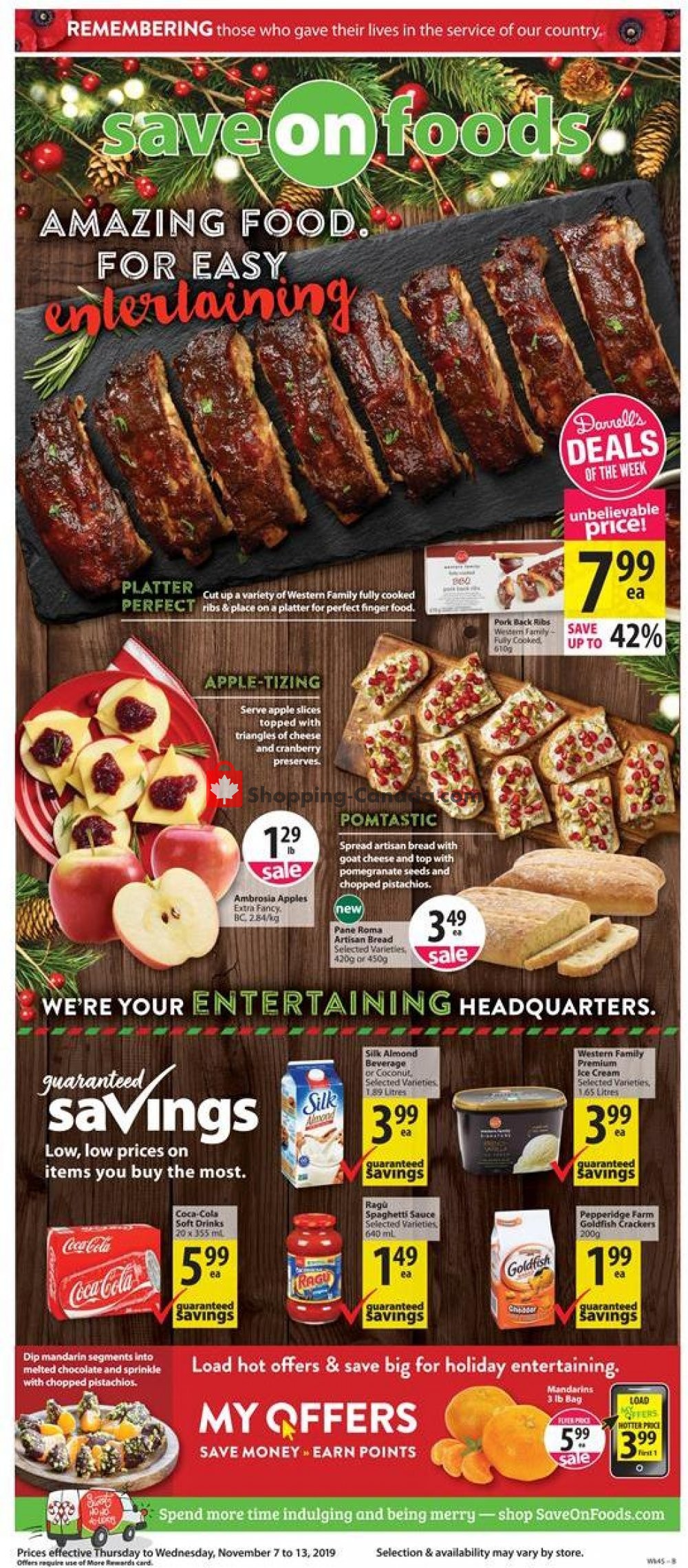 Save On Foods flyer from Thursday November 7, 2019 to Wednesday November 13, 2019 - page 1