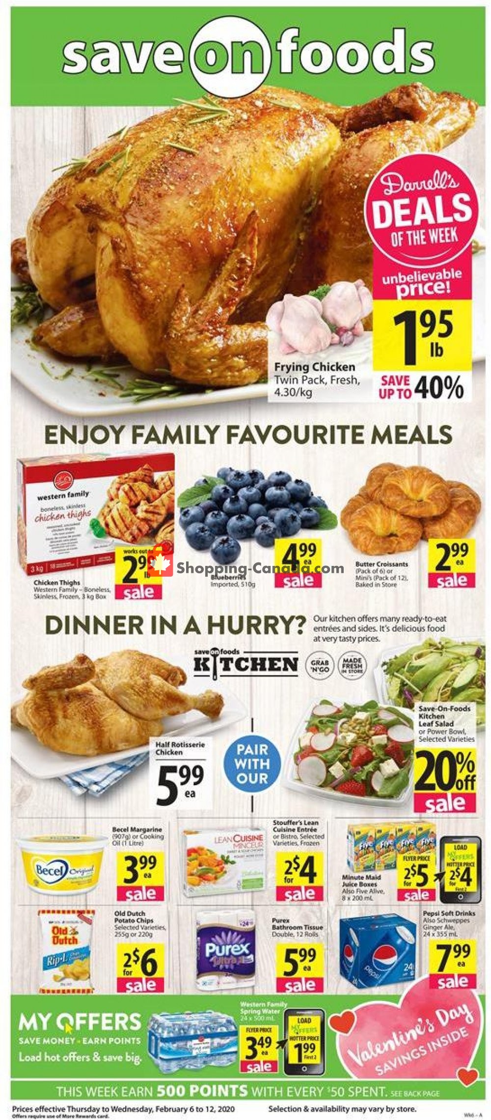 Save On Foods flyer from Thursday February 6, 2020 to Wednesday February 12, 2020 - page 1