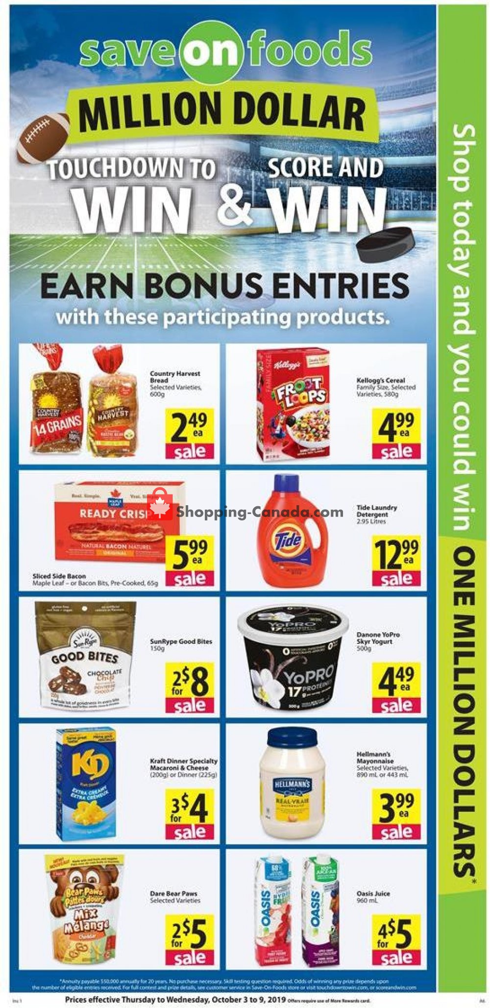 Save On Foods flyer from Thursday October 3, 2019 to Wednesday October 9, 2019 - page 3