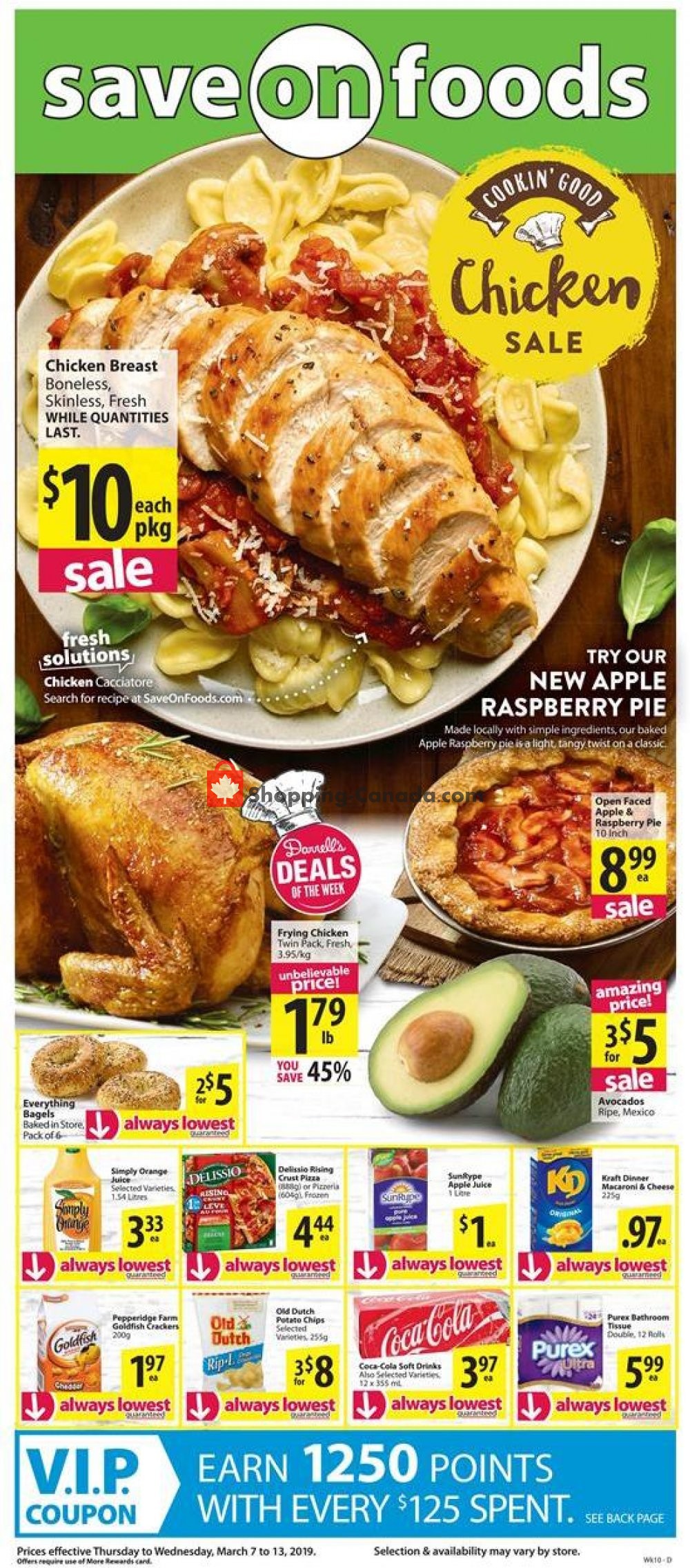 Save On Foods flyer from Thursday March 7, 2019 to Wednesday March 13, 2019 - page 1