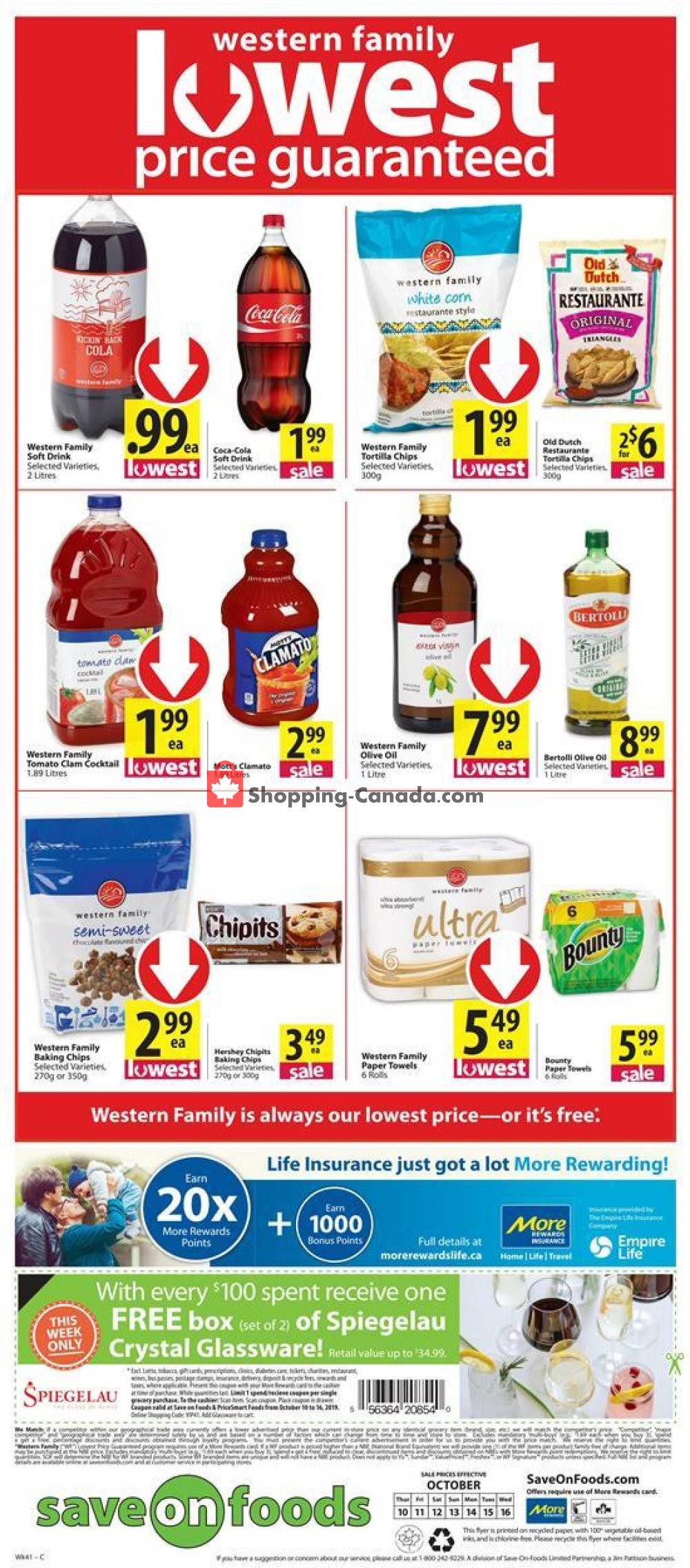 Save On Foods flyer from Thursday October 10, 2019 to Wednesday October 16, 2019 - page 12