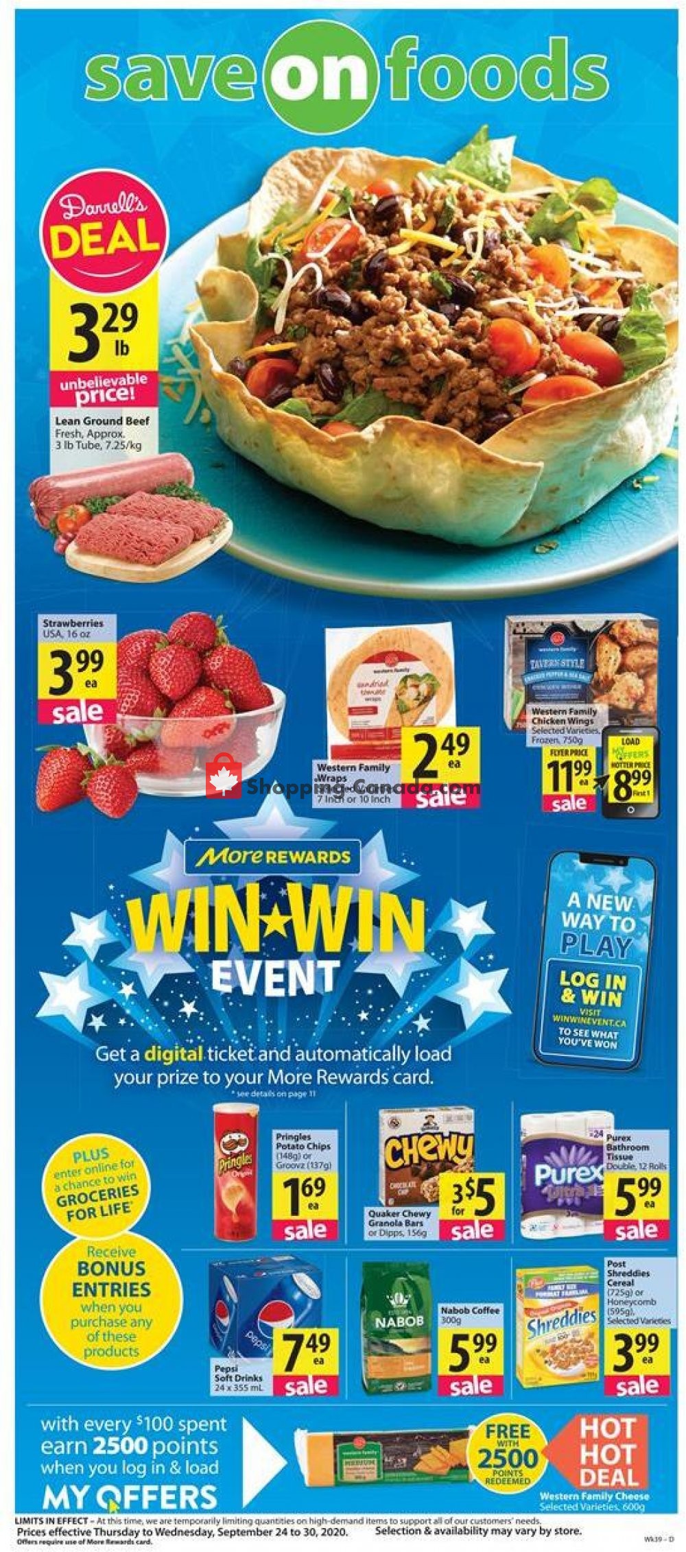 Save On Foods Canada, flyer (Super savings MB) September 24