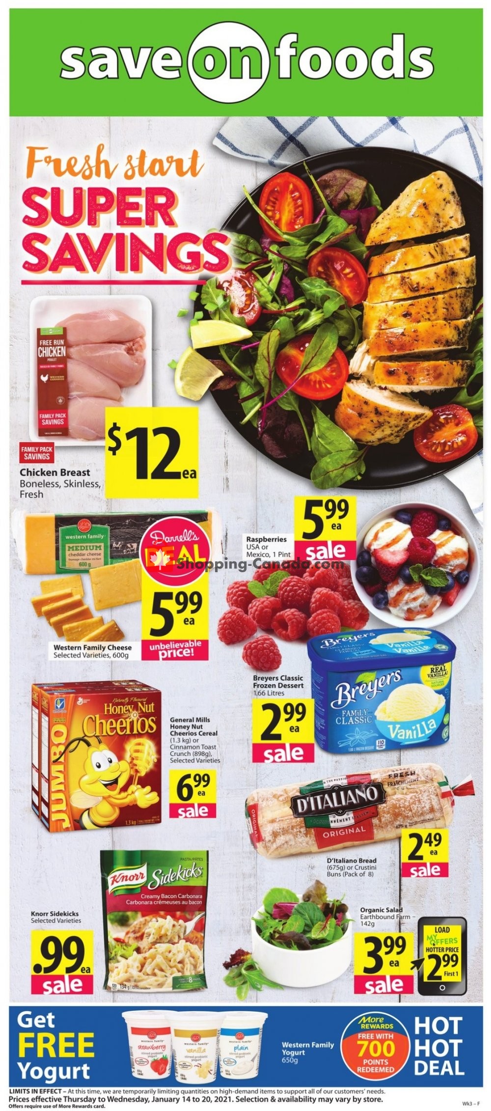 Save On Foods flyer from Thursday January 14, 2021 to Wednesday January 20, 2021 - page 1