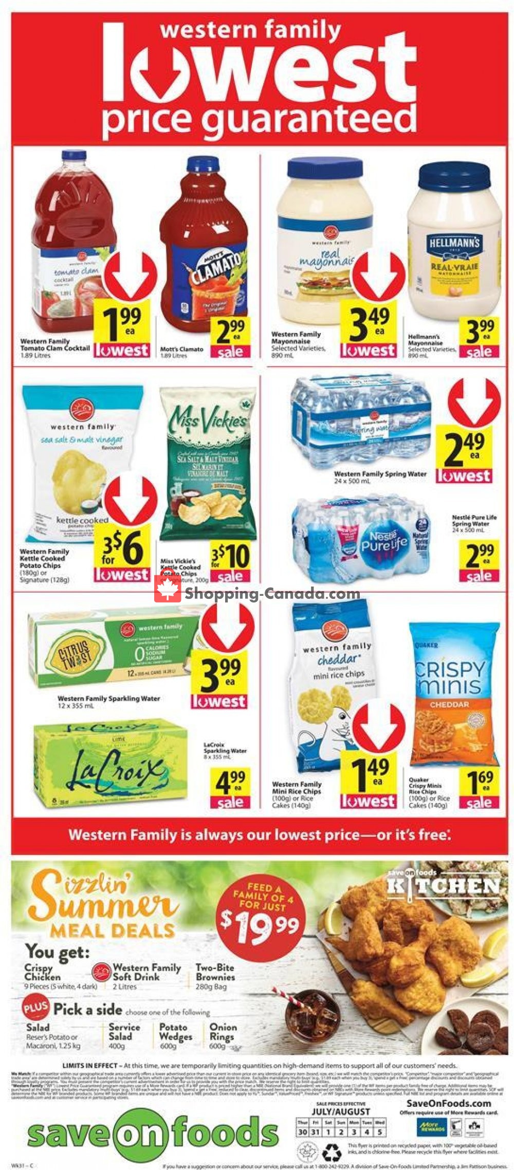 Save On Foods flyer from Thursday July 30, 2020 to Wednesday August 5, 2020 - page 12