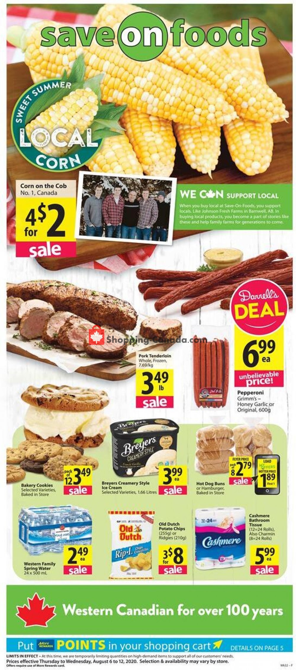 Save On Foods flyer from Thursday August 6, 2020 to Wednesday August 12, 2020 - page 1