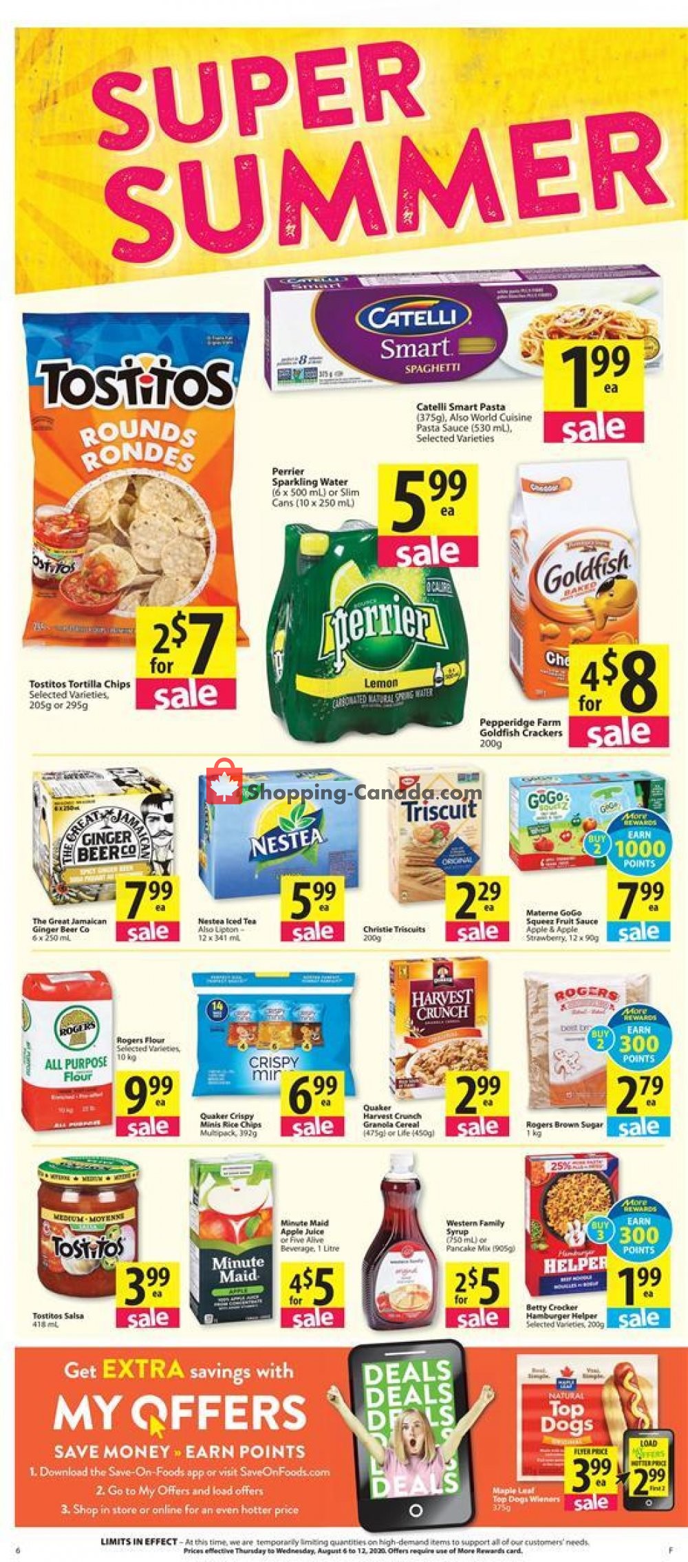 Save On Foods flyer from Thursday August 6, 2020 to Wednesday August 12, 2020 - page 6