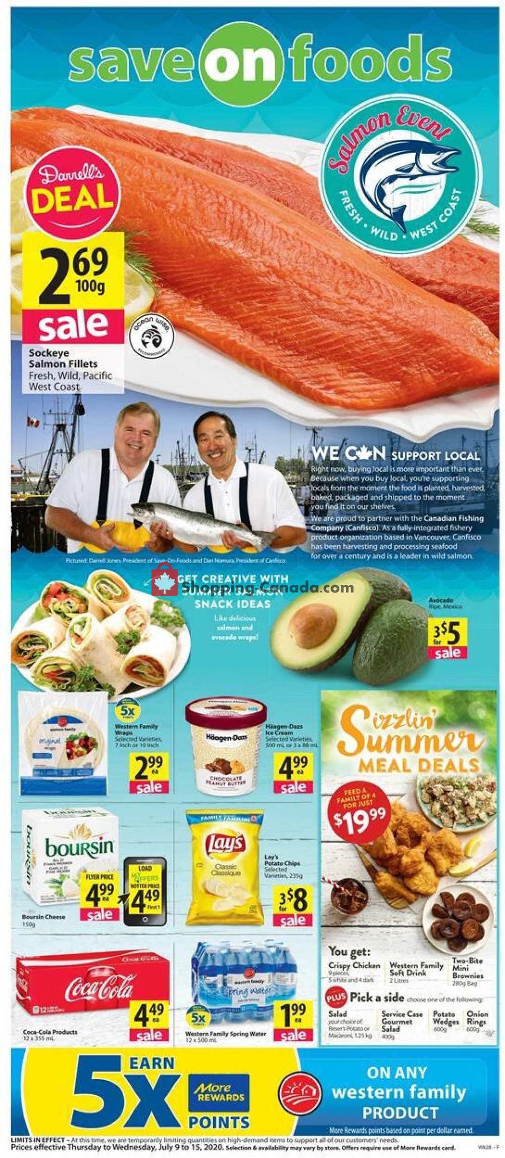 Save On Foods flyer from Thursday July 9, 2020 to Wednesday July 15, 2020 - page 1