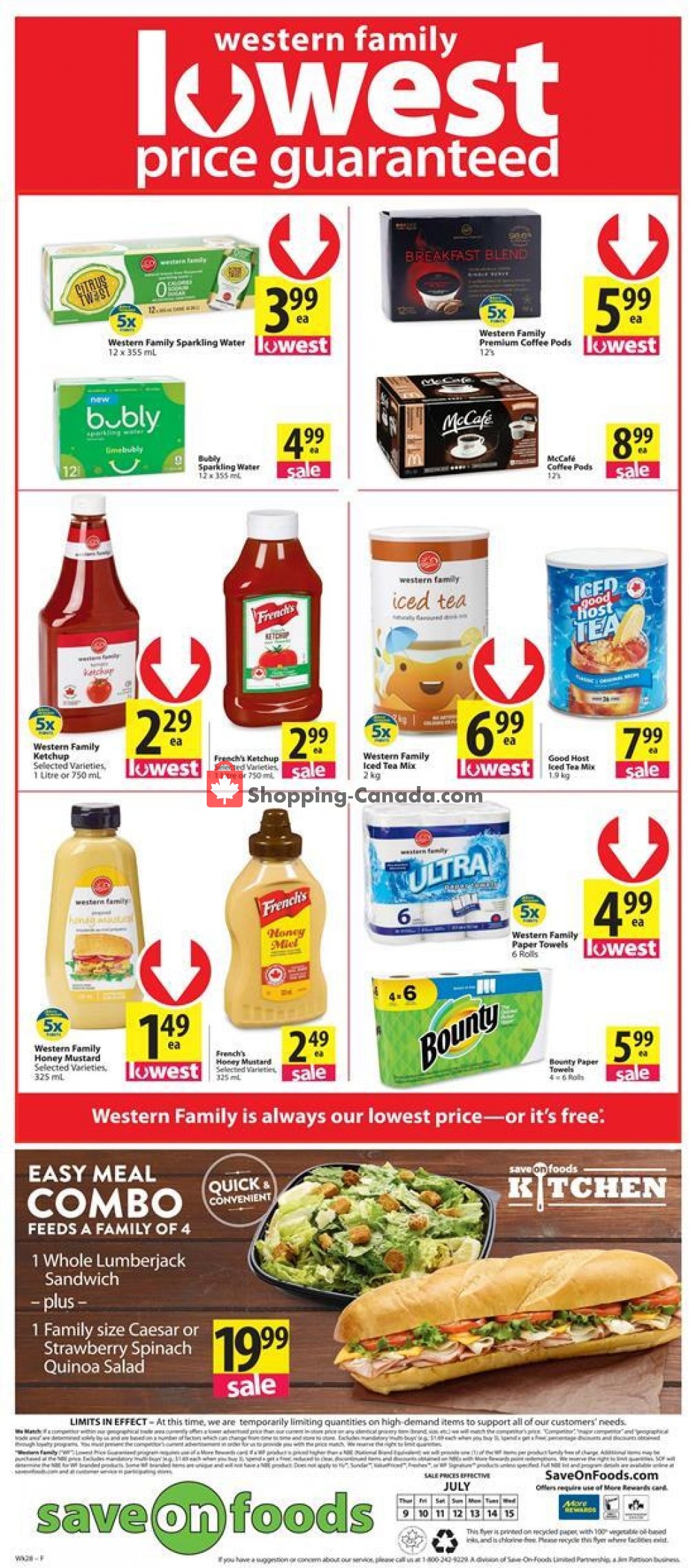 Save On Foods flyer from Thursday July 9, 2020 to Wednesday July 15, 2020 - page 12