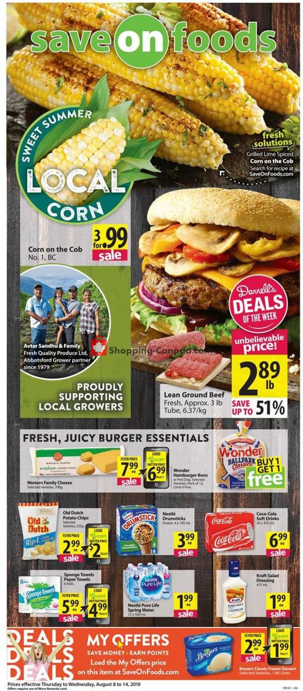 Save On Foods flyer from Thursday August 8, 2019 to Wednesday August 14, 2019 - page 1