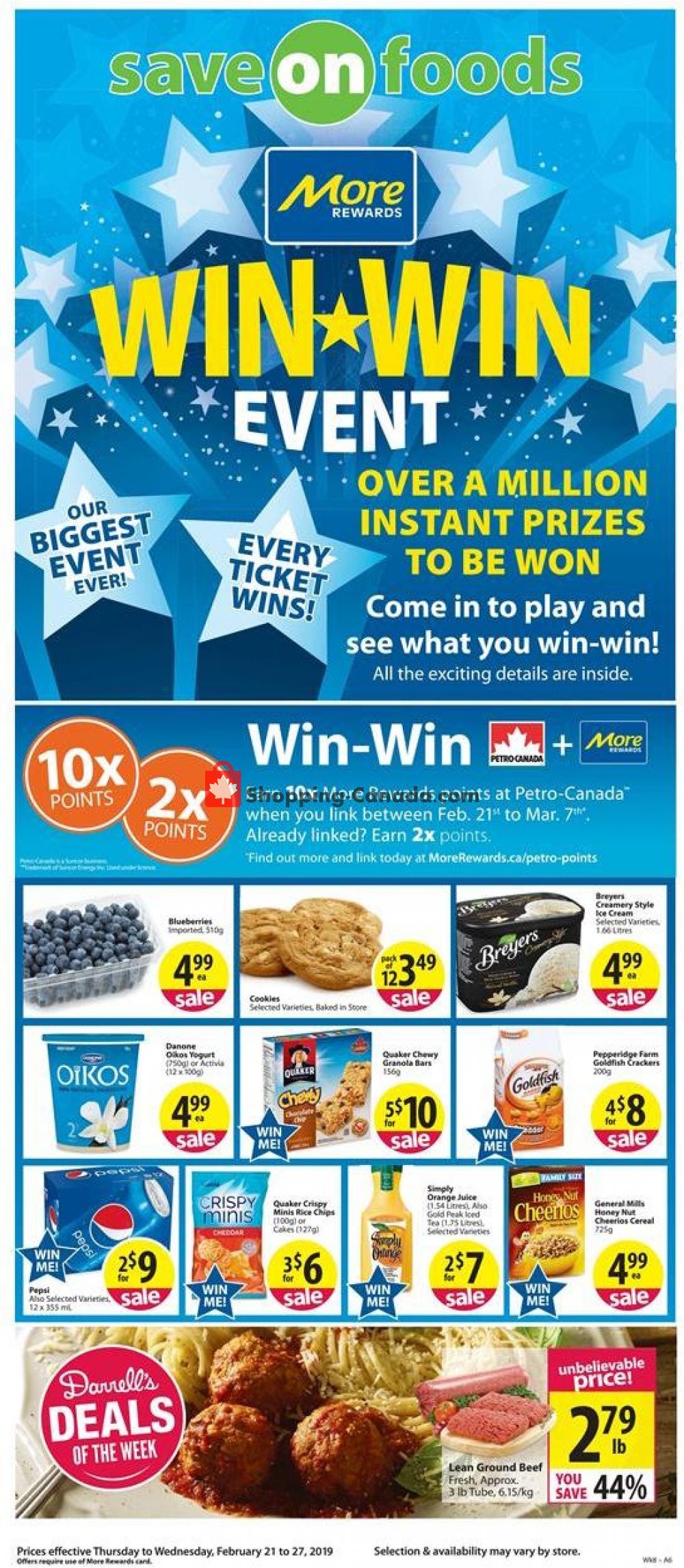 Save On Foods flyer from Thursday February 21, 2019 to Wednesday February 27, 2019 - page 1