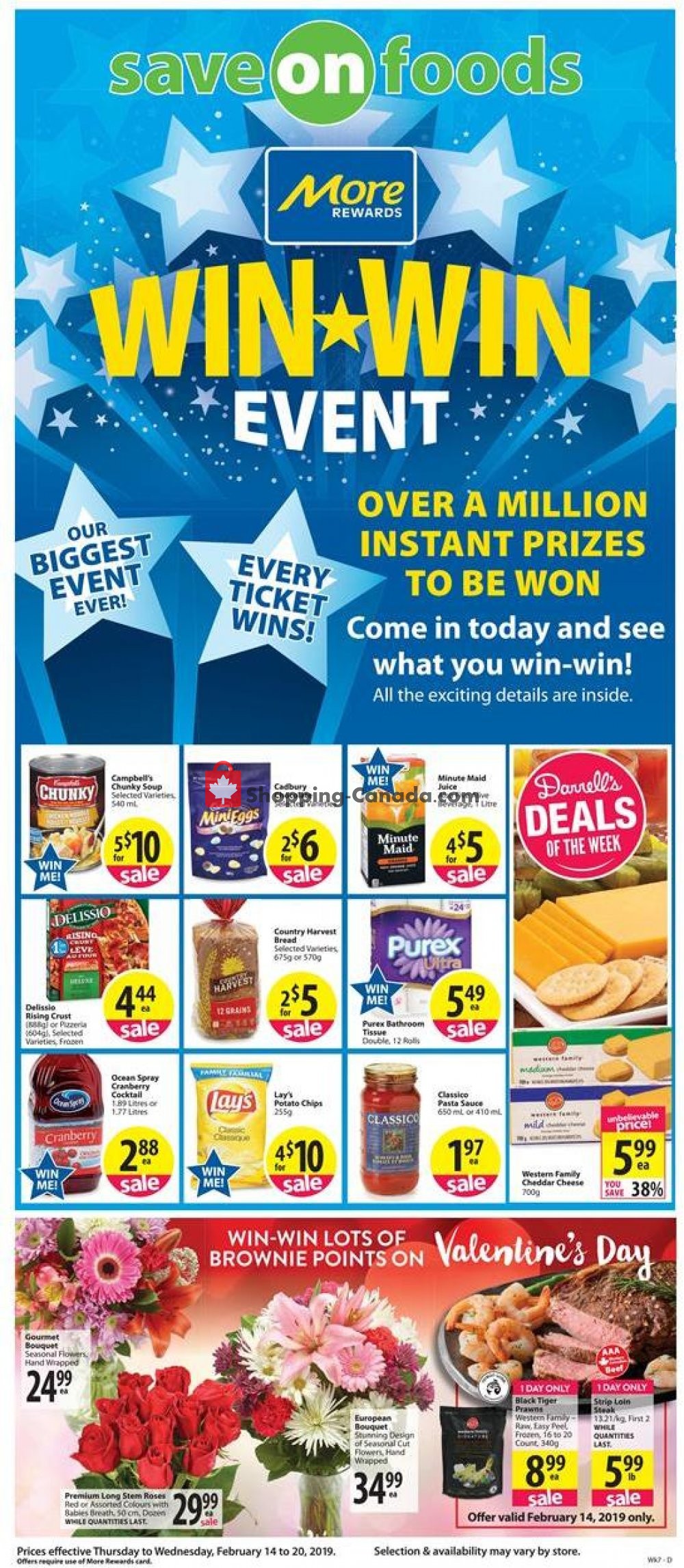 flyer and weekly ads save on foods canada win win event win flyer