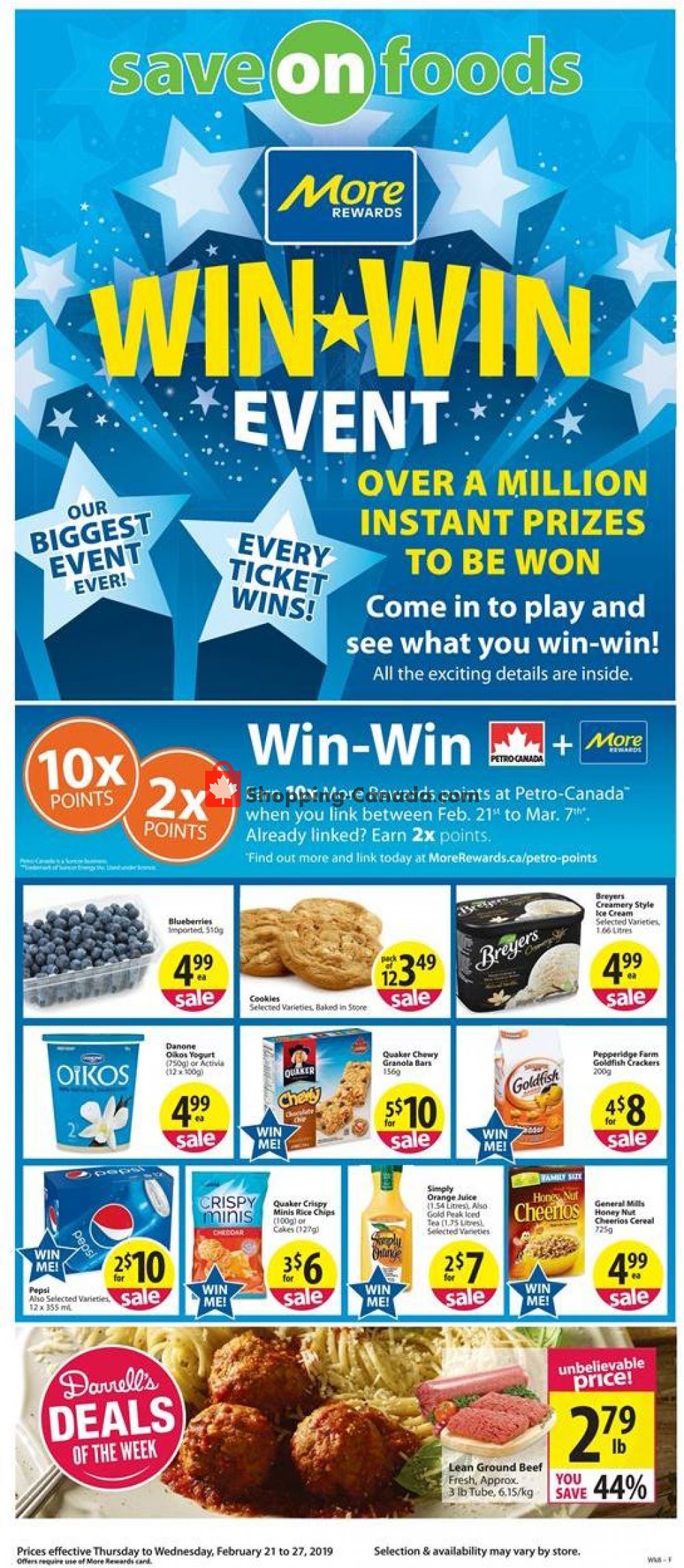 Save On Foods flyer from Thursday February 21, 2019 to Wednesday February 27, 2019 - page 1