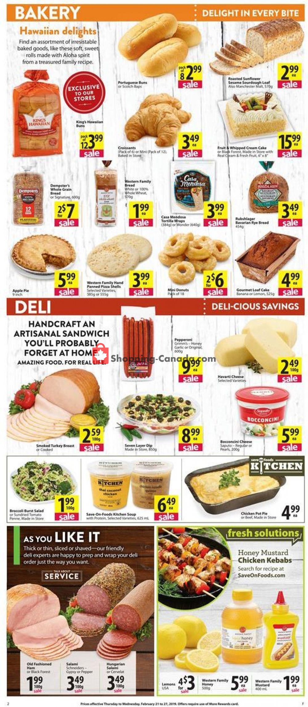 Save On Foods flyer from Thursday February 21, 2019 to Wednesday February 27, 2019 - page 2