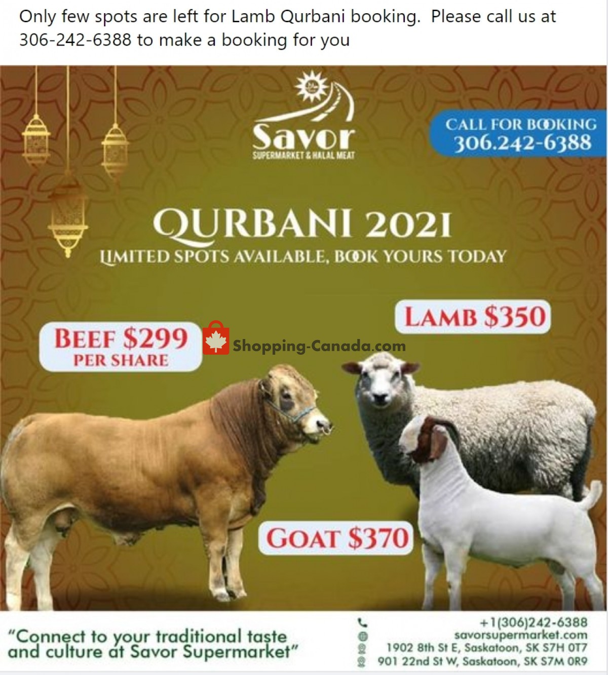 Savor Supermarket flyer from Friday July 16, 2021 to Thursday July 22, 2021 - page 1