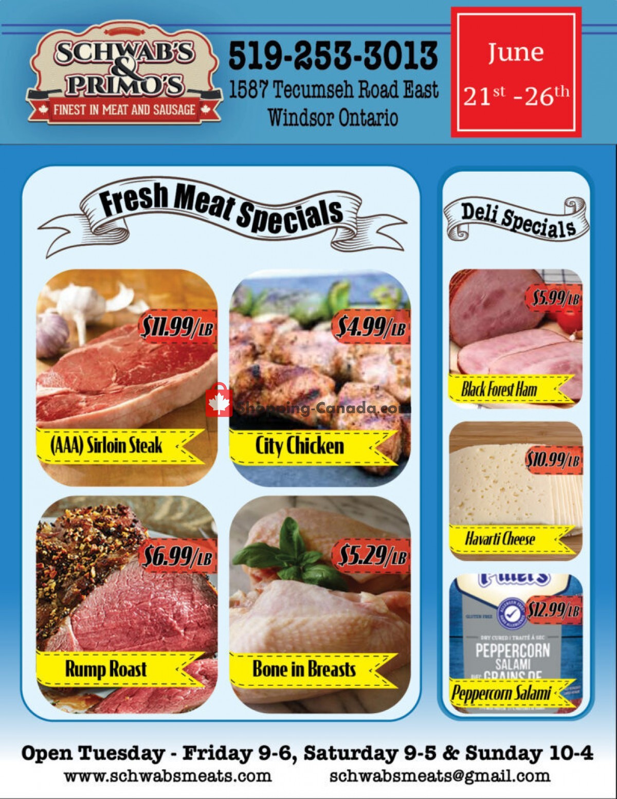 Schwab's & Primo's flyer from Tuesday June 21, 2022 to Sunday June 26, 2022 - page 1