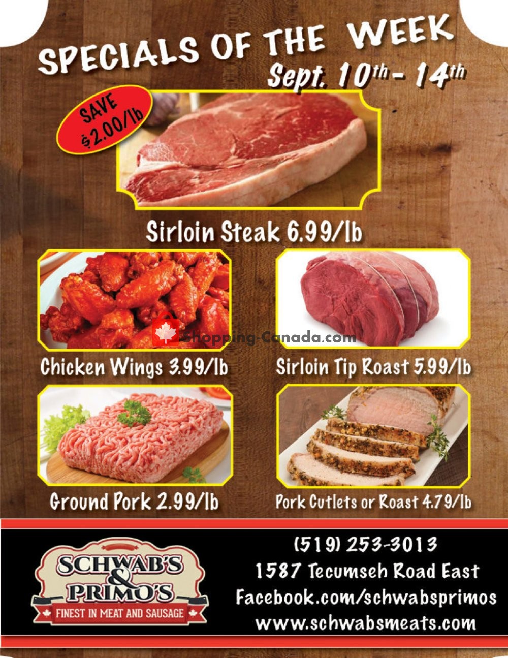 Schwab's & Primo's flyer from Tuesday September 10, 2019 to Saturday September 14, 2019 - page 1