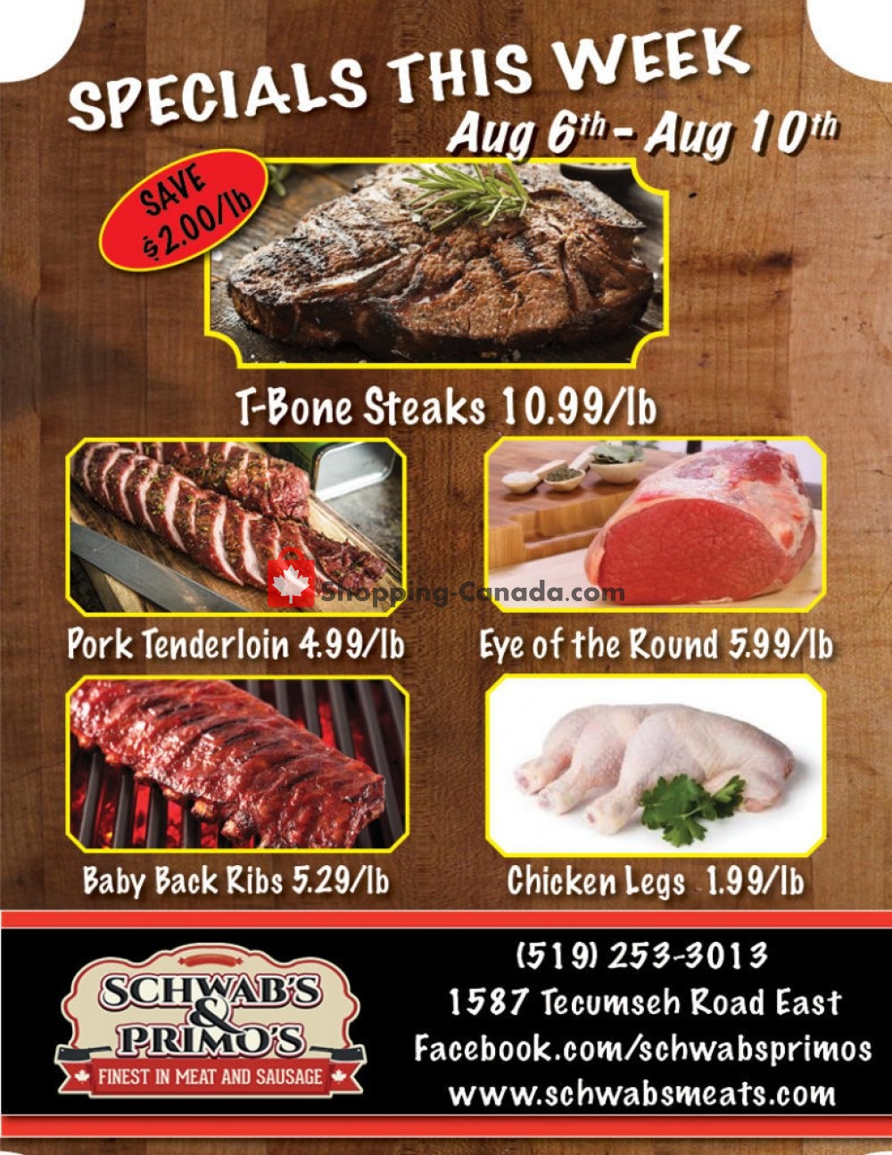Schwab's & Primo's flyer from Tuesday August 6, 2019 to Saturday August 10, 2019 - page 1