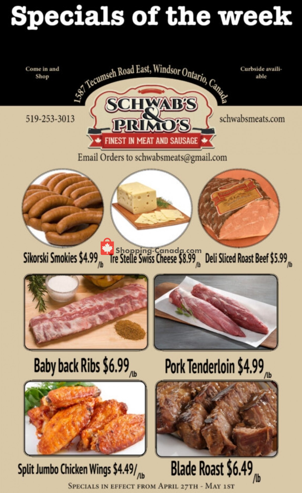 Schwab's & Primo's flyer from Tuesday April 27, 2021 to Saturday May 1, 2021 - page 1
