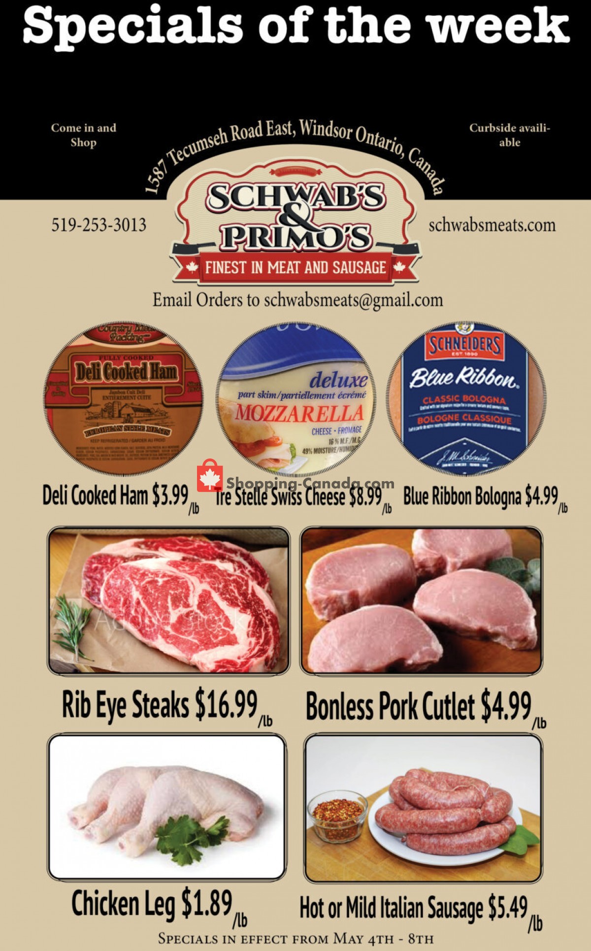 Schwab's & Primo's flyer from Tuesday May 4, 2021 to Saturday May 8, 2021 - page 1