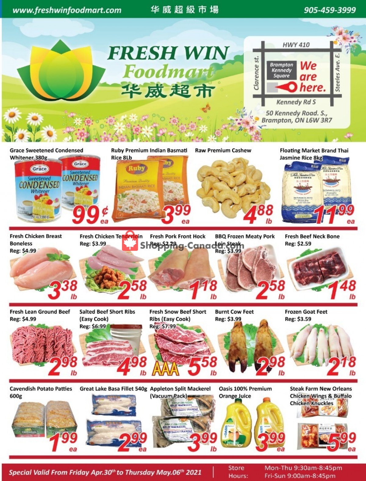 Seasons Food Mart flyer from Friday April 30, 2021 to Thursday May 6, 2021 - page 1