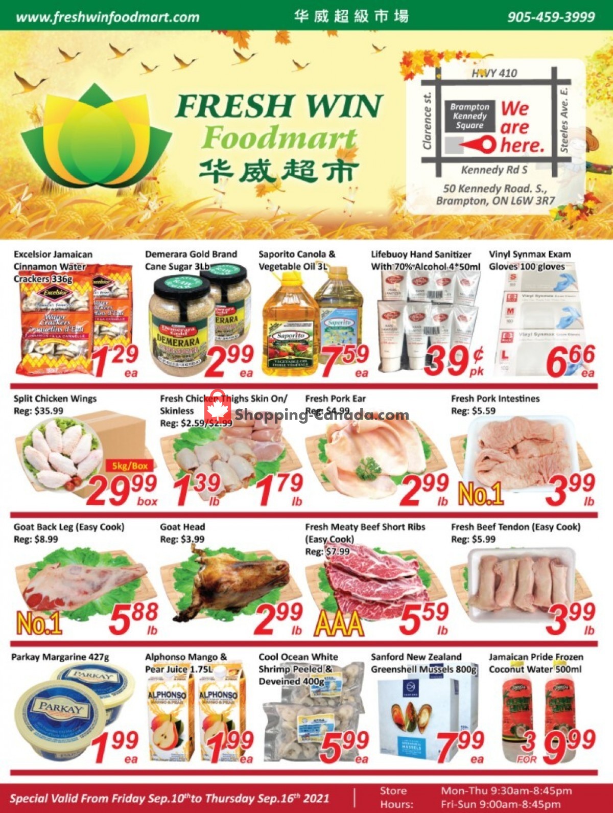 Seasons Food Mart flyer from Friday September 10, 2021 to Thursday September 16, 2021 - page 1
