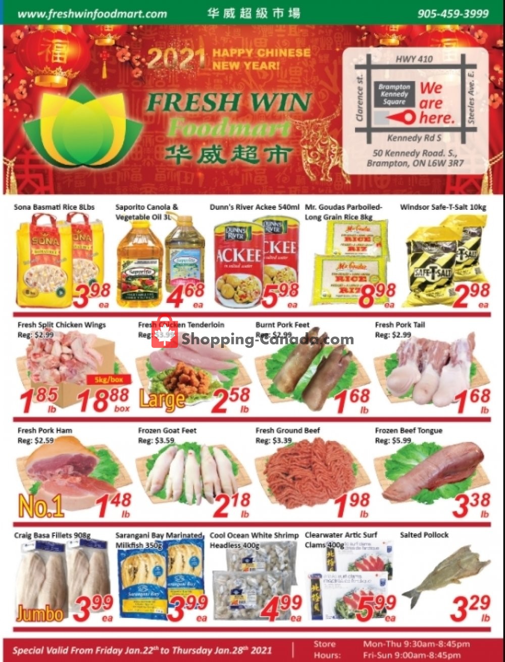 Seasons Food Mart flyer from Friday January 22, 2021 to Thursday January 28, 2021 - page 1