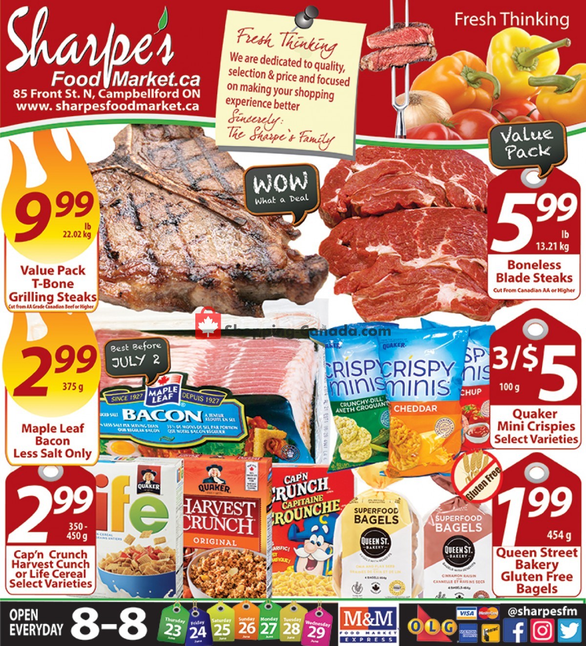 Sharpe's Food Market flyer from Thursday June 23, 2022 to Wednesday June 29, 2022 - page 1