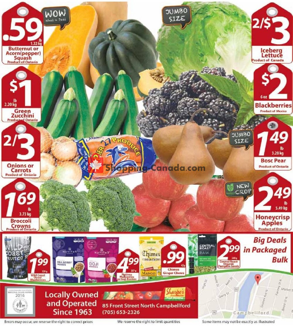 Sharpe's Food Market flyer from Thursday October 15, 2020 to Wednesday October 21, 2020 - page 8