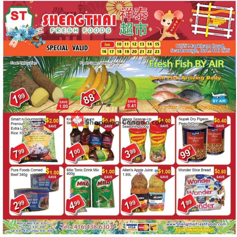 Shengthai Fresh Foods flyer from Friday January 10, 2020 to Thursday January 23, 2020 - page 1