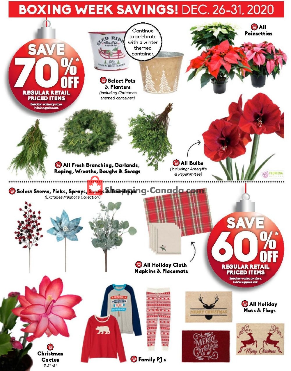 Sheridan Nurseries Canada, flyer (Boxing Week Sale) December 26