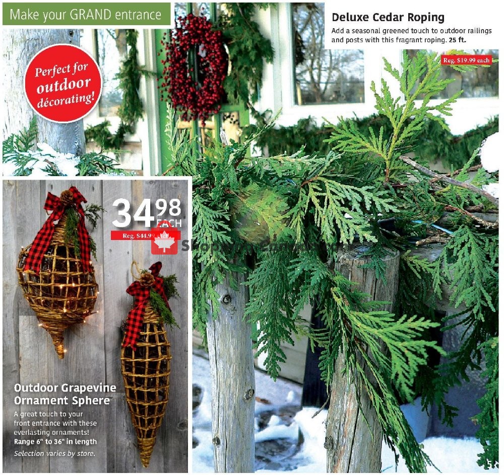 Sheridan Nurseries Canada, flyer (Christmas Containers