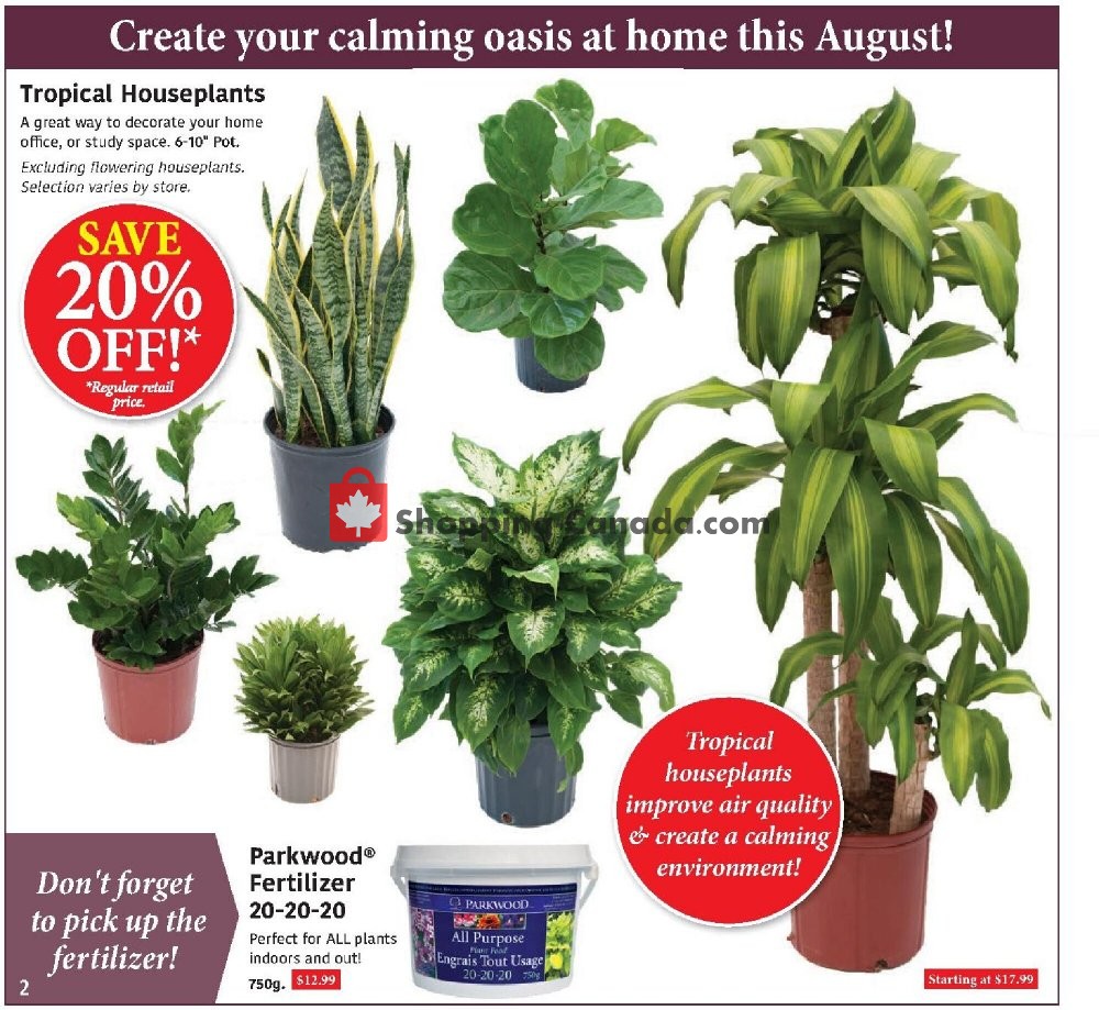 Sheridan Nurseries flyer from Thursday August 6, 2020 to Wednesday August 26, 2020 - page 2