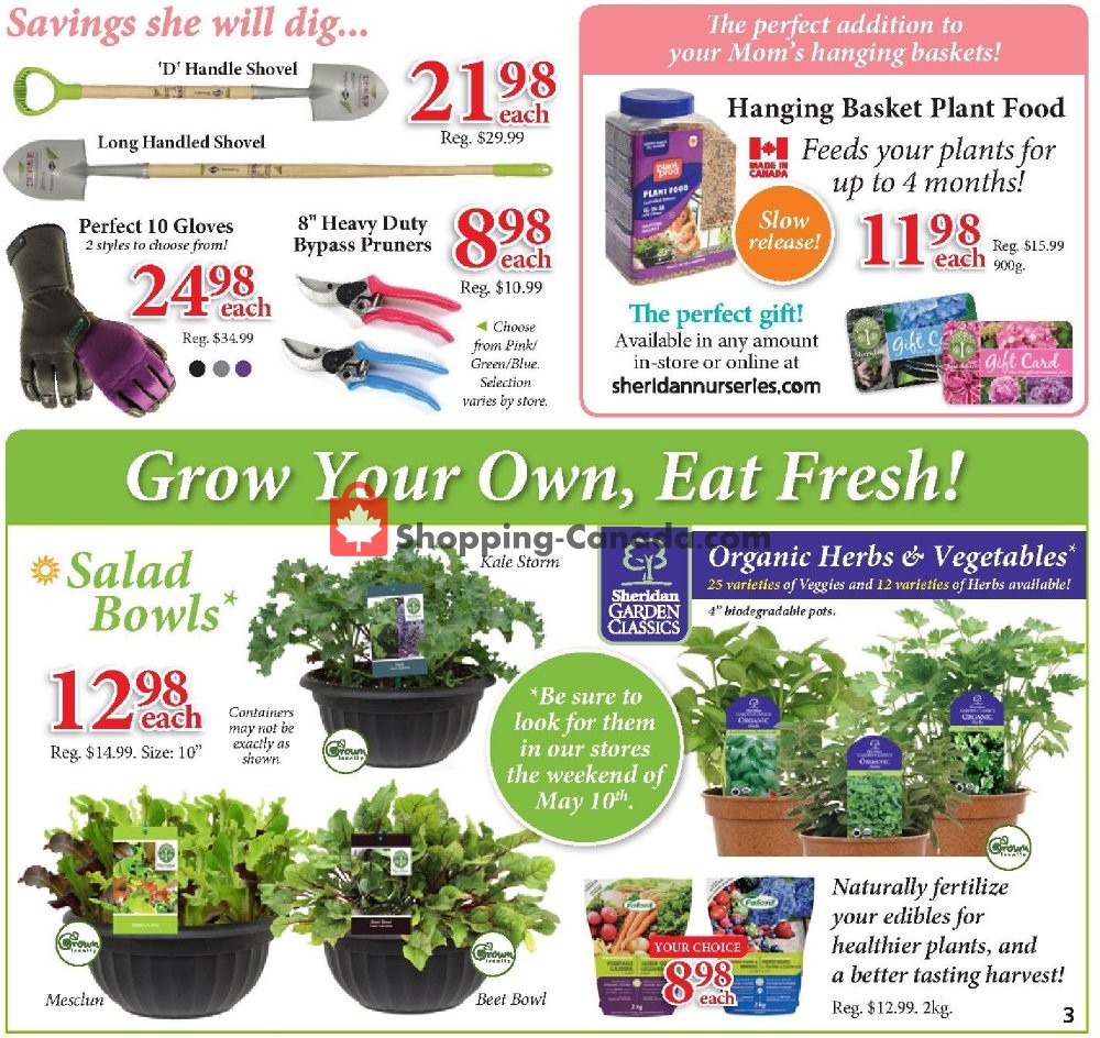 Sheridan Nurseries flyer from Thursday May 2, 2019 to Wednesday May 15, 2019 - page 3