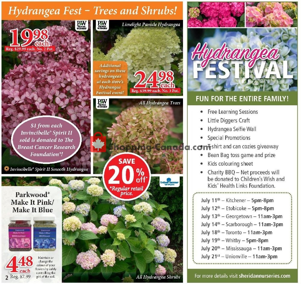Sheridan Nurseries flyer from Thursday July 11, 2019 to Wednesday July 31, 2019 - page 2