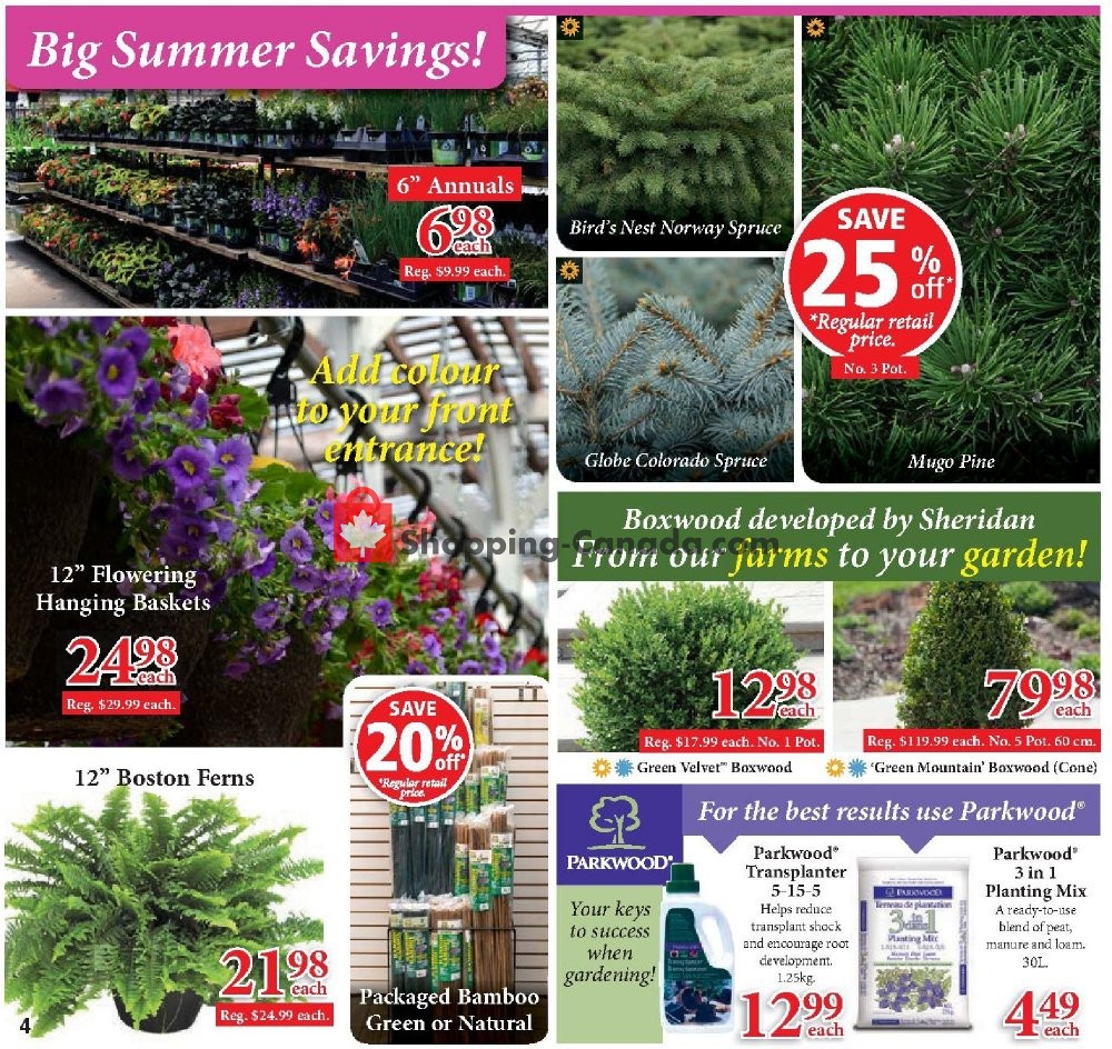 Sheridan Nurseries flyer from Thursday July 11, 2019 to Wednesday July 31, 2019 - page 4