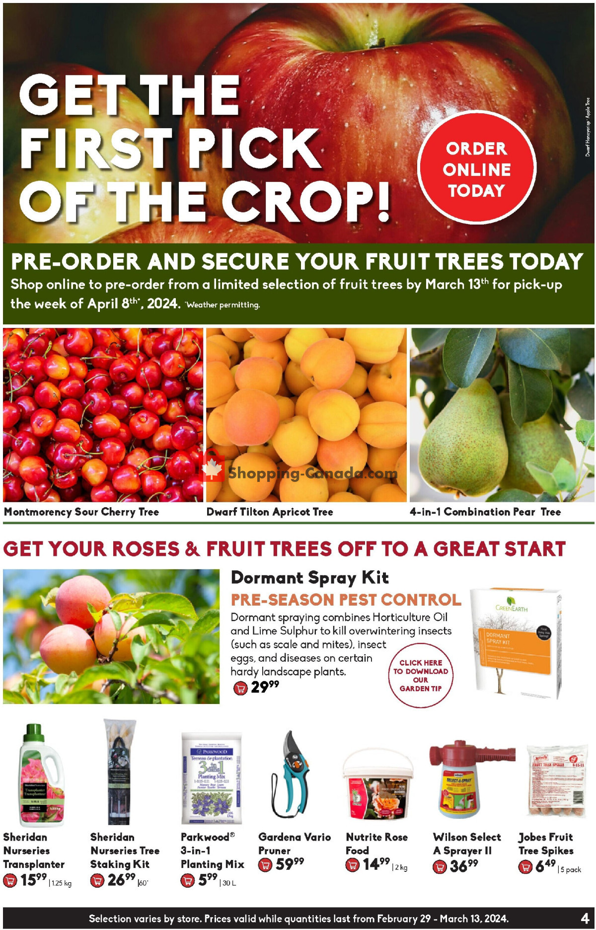 Sheridan Nurseries flyer from Thursday February 29, 2024 to Wednesday March 13, 2024 - page 4
