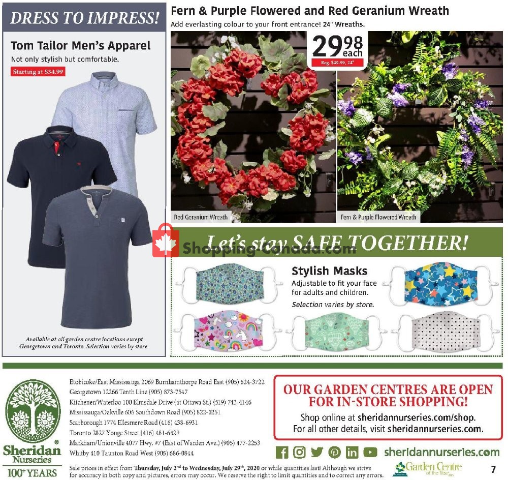 Sheridan Nurseries flyer from Thursday July 2, 2020 to Wednesday July 29, 2020 - page 7