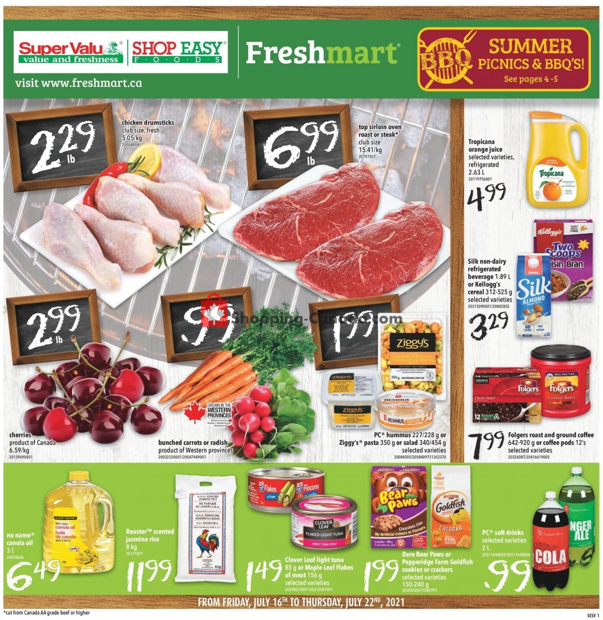 Shop Easy Foods & SuperValu flyer from Friday July 16, 2021 to Thursday July 22, 2021 - page 1