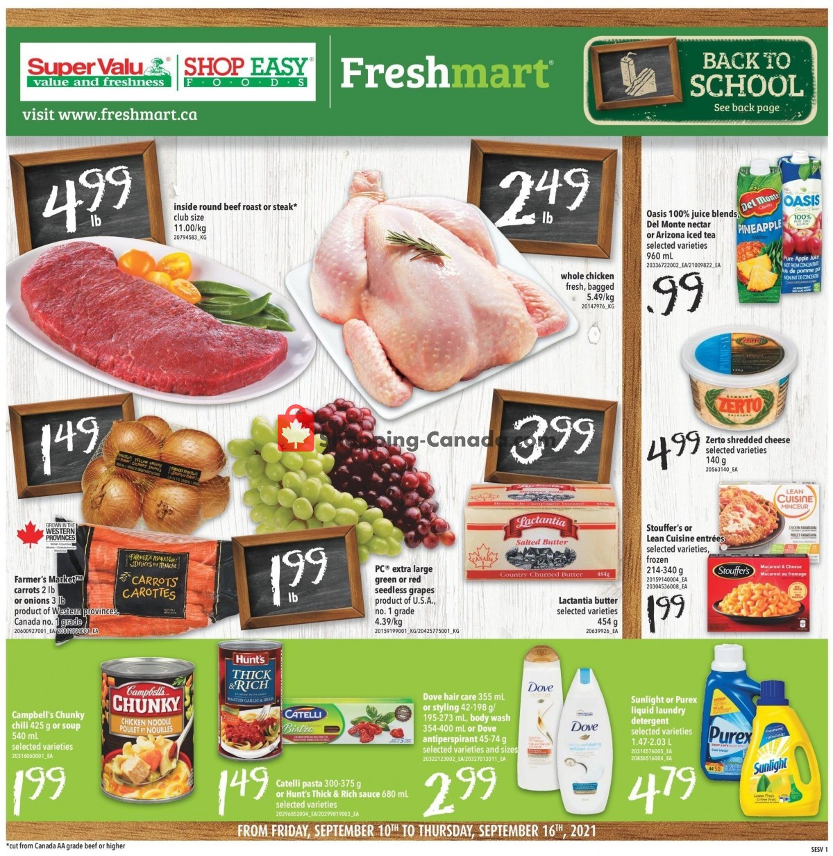 Shop Easy Foods & SuperValu flyer from Friday September 10, 2021 to Thursday September 16, 2021 - page 1
