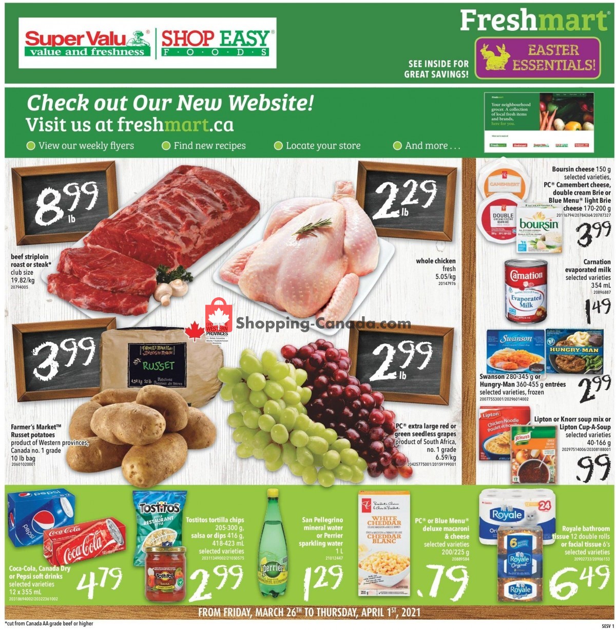 Shop Easy Foods & SuperValu flyer from Friday March 26, 2021 to Thursday April 1, 2021 - page 1