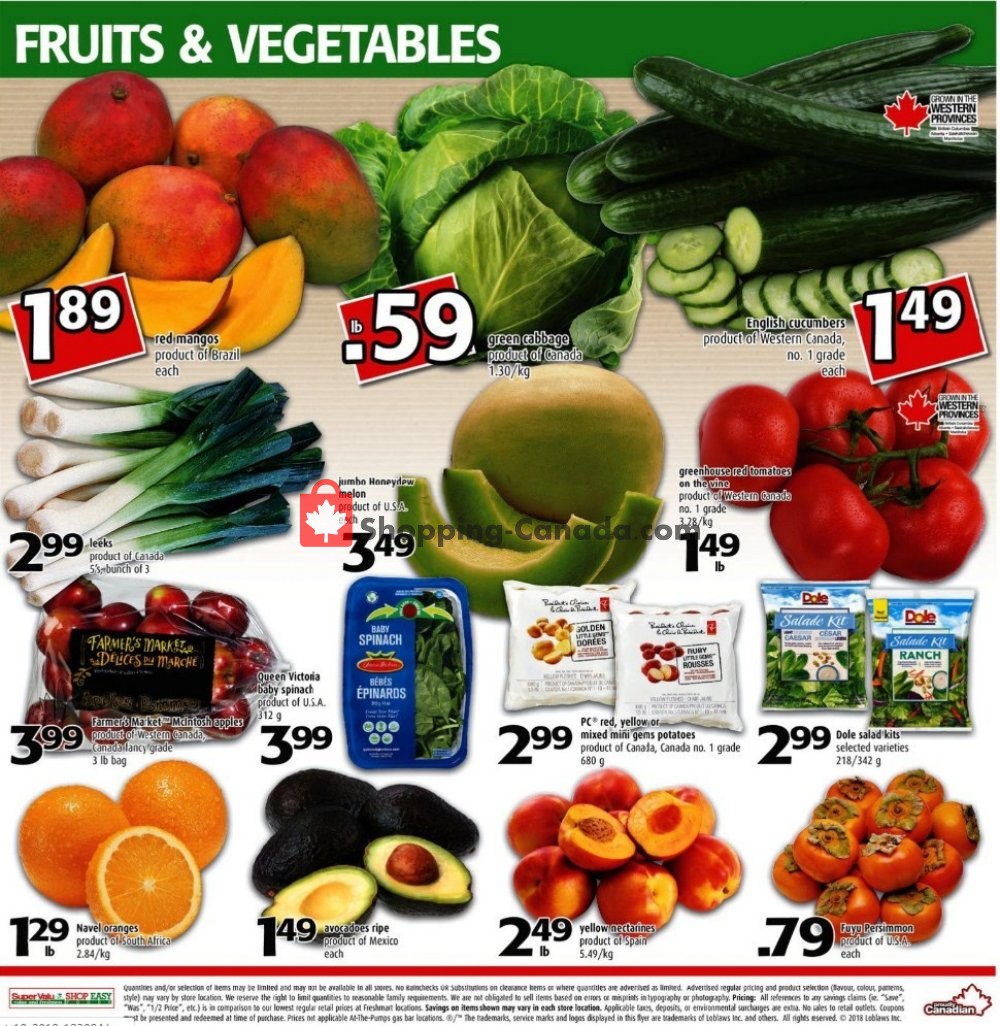 Shop Easy Foods & SuperValu flyer from Friday October 12, 2018 to Thursday October 18, 2018 - page 4