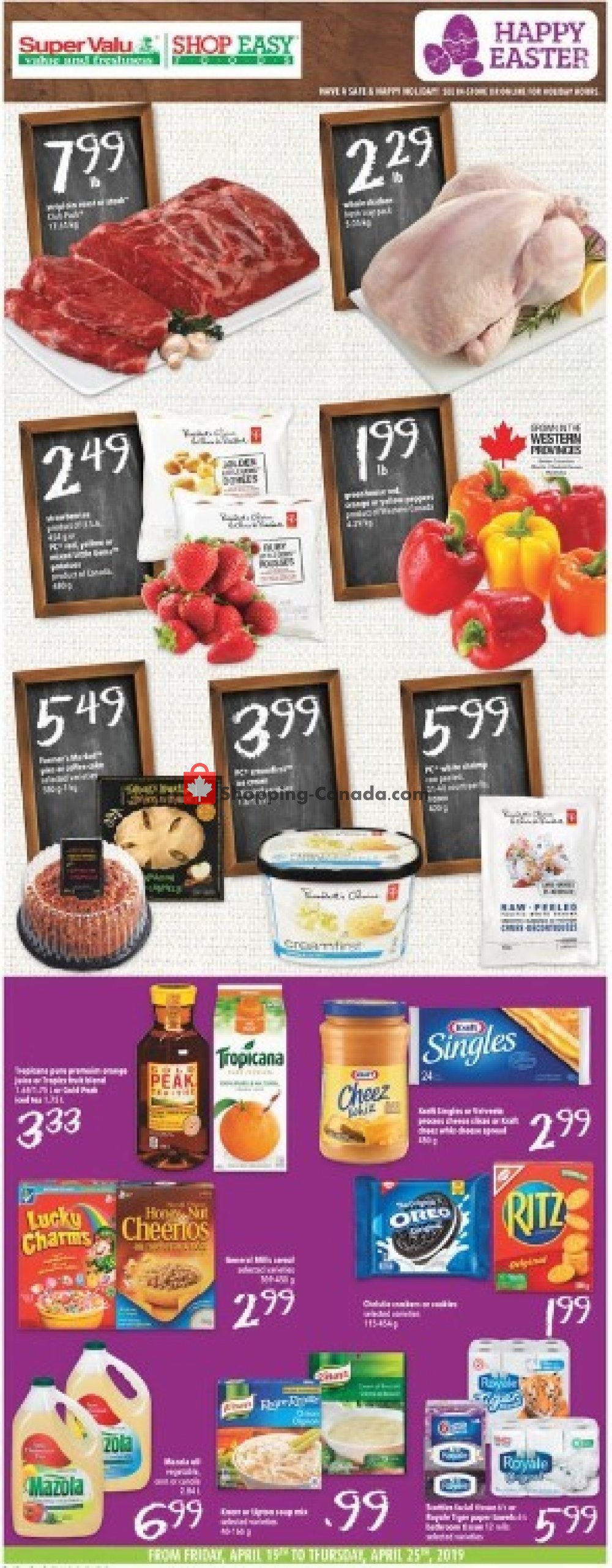 Shop Easy Foods & SuperValu flyer from Friday April 19, 2019 to Thursday April 25, 2019 - page 1