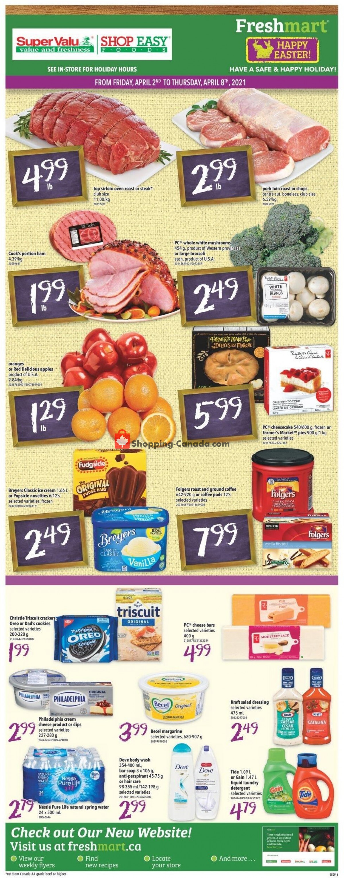 Shop Easy Foods & SuperValu flyer from Friday April 2, 2021 to Thursday April 8, 2021 - page 1