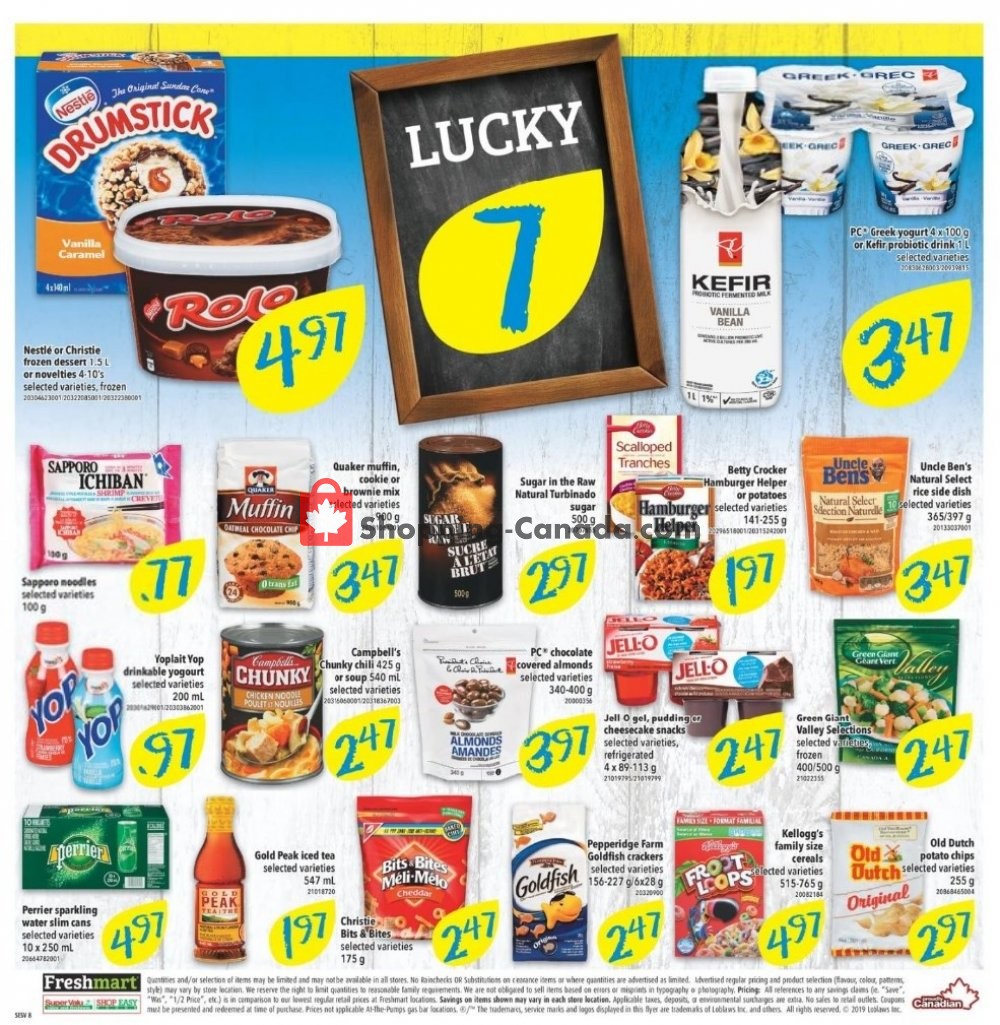 Shop Easy Foods & SuperValu flyer from Friday July 12, 2019 to Thursday July 18, 2019 - page 8