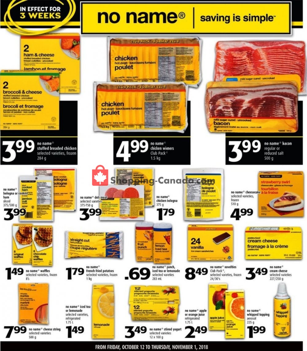 Shop Easy Foods & SuperValu flyer from Friday October 12, 2018 to Thursday November 1, 2018 - page 1