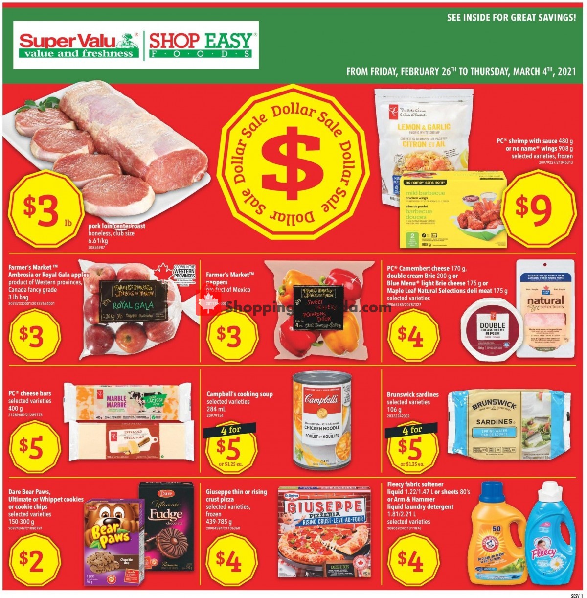 Shop Easy Foods & SuperValu flyer from Friday February 26, 2021 to Thursday March 4, 2021 - page 1