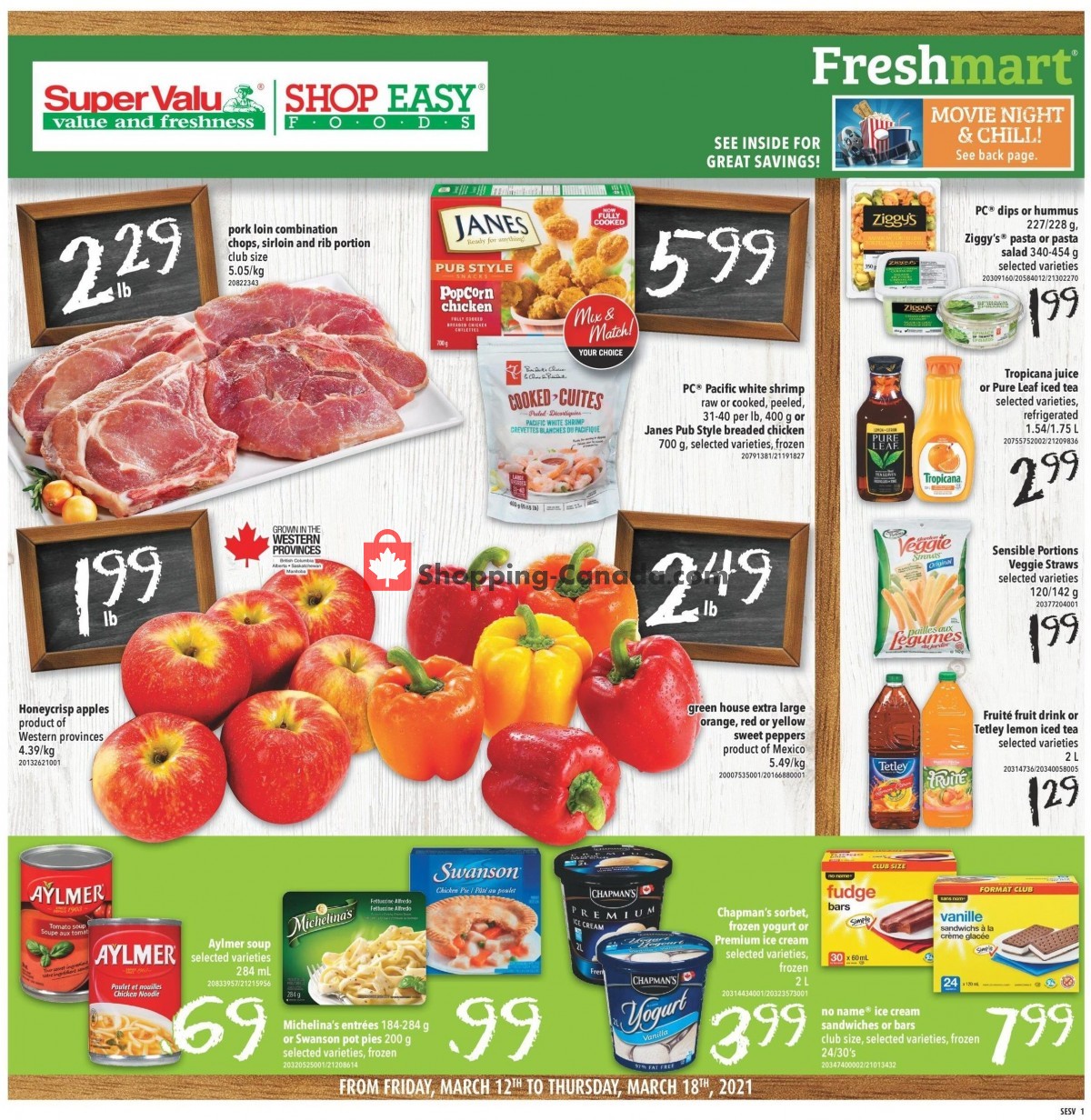 Shop Easy Foods & SuperValu flyer from Friday March 12, 2021 to Thursday March 18, 2021 - page 1