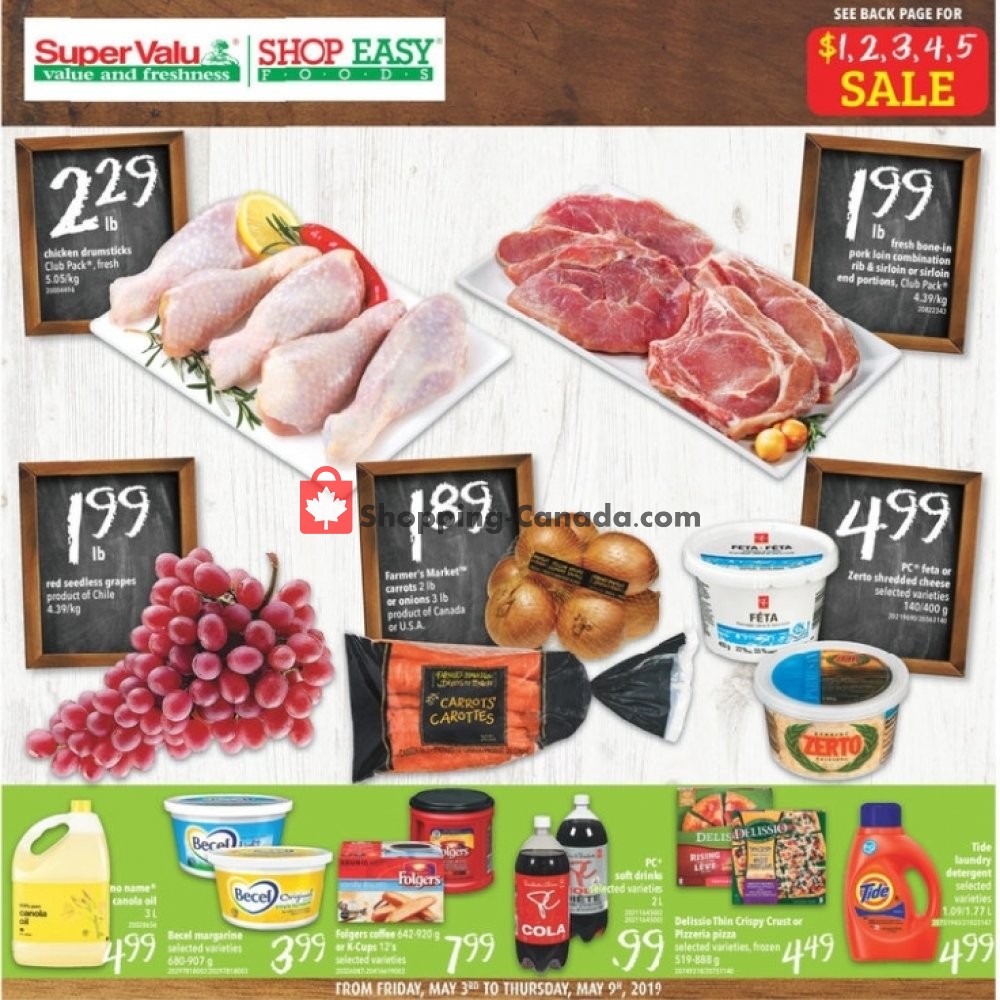 Shop Easy Foods & SuperValu flyer from Friday May 3, 2019 to Thursday May 9, 2019 - page 1