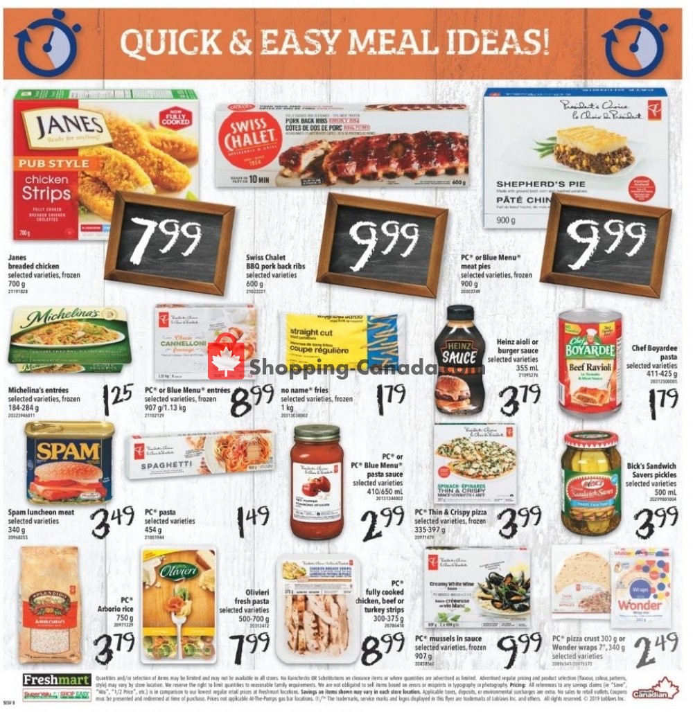 Shop Easy Foods & SuperValu flyer from Friday November 8, 2019 to Thursday November 14, 2019 - page 8